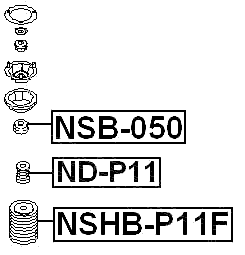 ND-P11F - FRONT SHOCK ABSORBER JOUNCE BUMPER