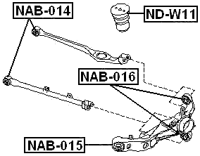 ND-W11 - REAR SHOCK ABSORBER JOUNCE BUMPER