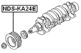 NDS-KA24E - CRANKSHAFT PULLEY KA24E