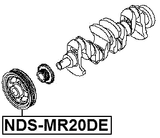 NDS-MR20DE - CRANKSHAFT PULLEY MR20DE