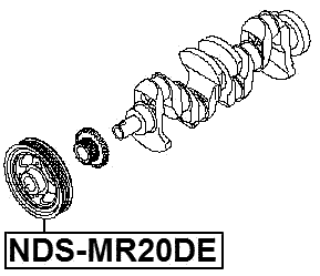 NDS-MR20DE - CRANKSHAFT PULLEY MR20DE