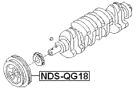 NDS-QG18 - CRANKSHAFT PULLEY QG18DE