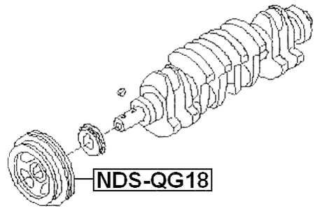 NDS-QG18 - CRANKSHAFT PULLEY QG18DE