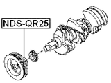 NDS-QR25 - CRANKSHAFT PULLEY QR25DE