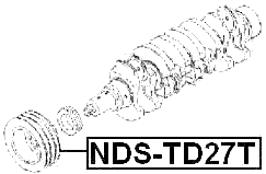 NDS-TD27T - CRANKSHAFT PULLEY TD25/TD27/QD32