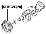NDS-VQ20 - CRANKSHAFT PULLEY VQ20DE/VQ30DE