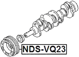 NDS-VQ23 - CRANKSHAFT PULLEY VQ23DE/VQ35DE