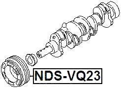NDS-VQ23 - CRANKSHAFT PULLEY VQ23DE/VQ35DE