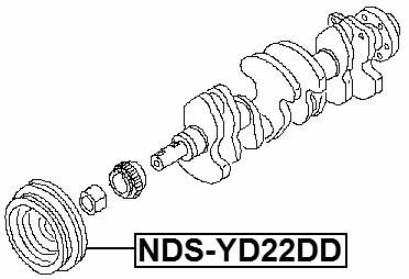 NDS-YD22DD - CRANKSHAFT PULLEY YD22DD