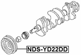 NDS-YD22DD - CRANKSHAFT PULLEY YD22DD