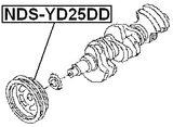 NDS-YD25DD - CRANKSHAFT PULLEY YD25DDTI