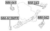 NM-041 - RIGHT ENGINE MOUNT