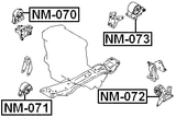 NM-073 - REAR ENGINE MOUNT (HYDRO)