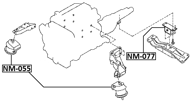 NM-077 - REAR ENGINE MOUNT