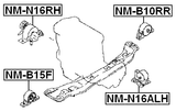 NM-B10RR - REAR ENGINE MOUNT