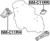 NM-C11RH - RIGHT ENGINE MOUNT (HYDRO)