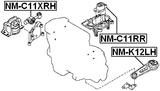 NM-C11XRH - RIGHT ENGINE MOUNT