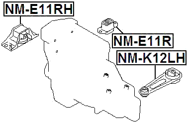 NM-E11RH - RIGHT ENGINE MOUNT