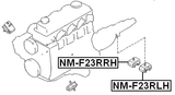 NM-F23RRH - REAR ENGINE MOUNT RH