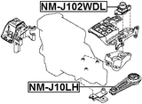 NM-J102WDL - TRANSMISSION MOUNT