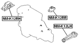 NM-K12RR - REAR ENGINE MOUNT