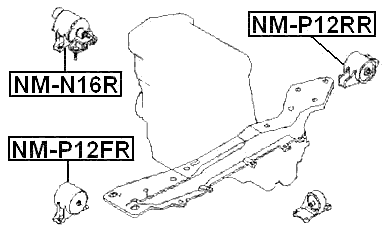 NM-P12FR - FRONT ENGINE MOUNT