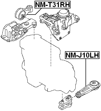 NM-T31RH - RIGHT ENGINE MOUNT