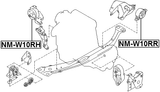 NM-W10RR - REAR ENGINE MOUNT