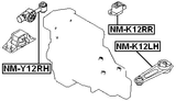 NM-Y12RH - RIGHT ENGINE MOUNT
