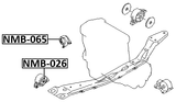NMB-065 - FRONT ENGINE MOUNT BUSHING