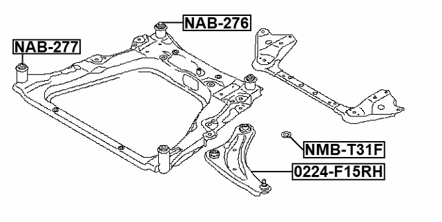 NMB-T31F - SUBFRAME CUSHION