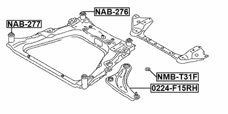 NMB-T31F - SUBFRAME CUSHION