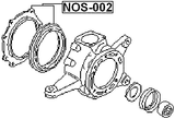 NOS-002 - REPAIR KIT SEAL SUB-ASSY STEERING KNUCKLE