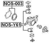 NOS-003 - REPAIR KIT SEAL SUB-ASSY STEERING KNUCKLE