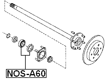 NOS-A60 - KIT FOR REAR AXLE