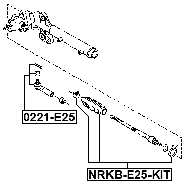 NRKB-E25-KIT - STEERING GEAR BOOT (SET FOR TWO SIDES)