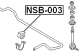 NSB-003 - FRONT STABILIZER BAR BUSH D20