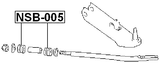 NSB-005 - FRONT STRUT ROD CUSHION