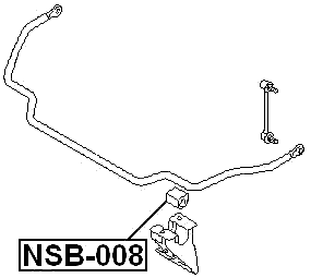 NSB-008 - FRONT STABILIZER BAR BUSH D27