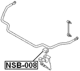NSB-008 - FRONT STABILIZER BAR BUSH D27