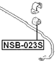 NSB-023S - FRONT STABILIZER BAR BUSH D22