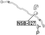 NSB-027 - FRONT STABILIZER BAR BUSH D25