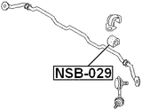 NSB-029 - FRONT STABILIZER BAR BUSH D26