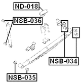 NSB-035 - REAR LEAF SPRING BUSHING FRONT
