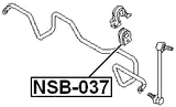 NSB-037 - FRONT STABILIZER BAR BUSH D26