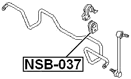 NSB-037 - FRONT STABILIZER BAR BUSH D26