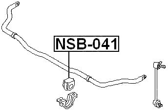 NSB-041 - FRONT STABILIZER BAR BUSH D26