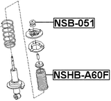 NSB-051 - FRONT SHOCK ABSORBER BUSHING