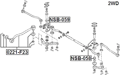 NSB-058 - BUSHING IDLER ARM