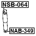 NSB-064 - REAR SHOCK ABSORBER BUSHING